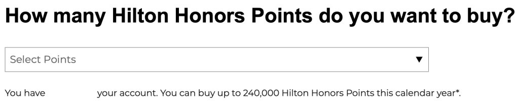 compra pontos Hilton Honors