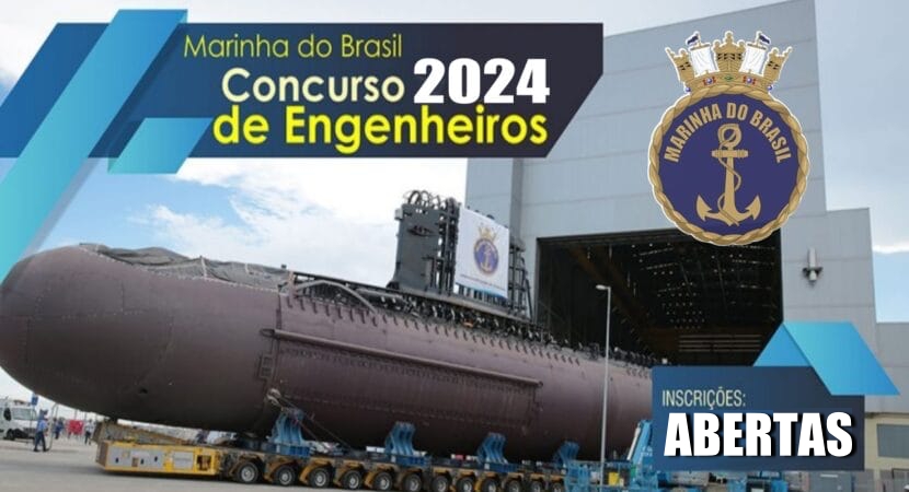 Marinha do Brasil: ÚLTIMOS DIAS DE INSCRIÇÃO do edital com vagas para todas as áreas da Engenharia (Civil, Petróleo, Produção, Mecânica, Naval, Nuclear e mais) e salário inicial de R$ 9,1 mil