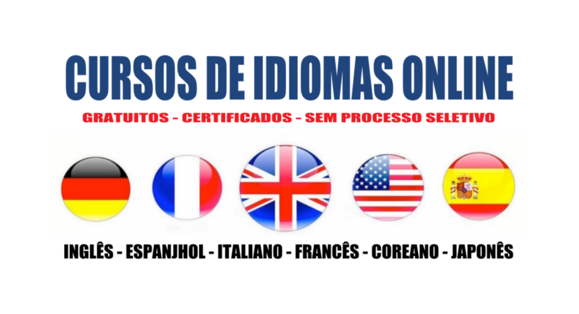 cursos - cursos de inglês - cursos gratuitos - cursos online - cursos de espanhol - certificado de inglês - MEC - Ministério da Educação - EAD - italiano - francês - coreano - japonês