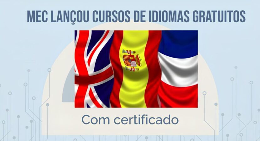 Mais de 100 vagas em cursos gratuitos de inglês, espanhol e francês são ofertados pelo MEC para pessoas de todo o Brasil